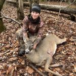 Kyle Clifford of Gravenhurst shares Dakota, 16, and her first buck taken with a crossbow in WMU 49.