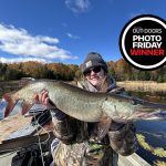 Photo Friday winner Madison Cockburn of Beaverton caught this 44-inch Kawartha on a blackfly spinnerbait while trolling with her boyfriend, Nolan Shortt, in the fall.