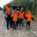 Diana Murchison of Cardiff enjoyed a successful family grouse-hunting trip last September on Crown land near Elk Lake, alongside Travis, Diana, Brooklyn, and Quinnlyn.