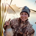 Lauren Fitzgerald of Echo Bay nabbed her first duck, a green-winged teal, near Desbarats.