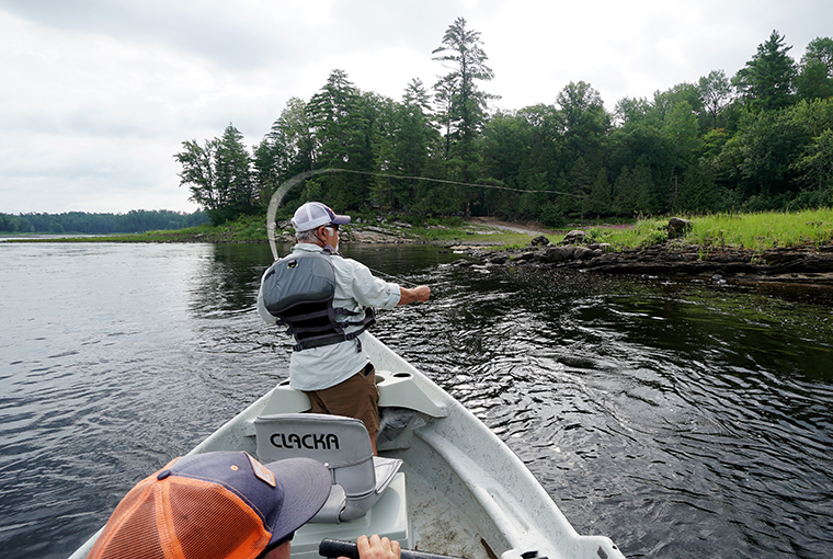 Fly fishing the Ottawa River for bass