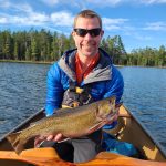 Chris Hocking AKA “Sweet Pea” of Elliot Lake caught this Algoma District brook trout using a Little Cleo.