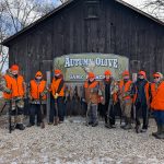 Colleen MacLeod of Brantford enjoyed the annual Women’s Pheasant Hunt at the Autumn Olive Game Preserve. Posing from left are Catherine Bodden, Jessica Brown, Daisy Lokos, Colleen MacLeod, Kelly Willert, Glenda Hossack, Amy Hossack, and Anna Smolko.