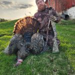 Jay Merritt of Douro-Dummer and his first turkey from the home farm in WMU 74A.