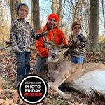Photo Friday winner Jesse Stewart of Keene harvested this big buck on the family farm near Rice Lake in Peterborough County last fall. Jesse and his sons, Brooks, 5, and Tate, 3, love the outdoors and picking up the latest issue of OOD.