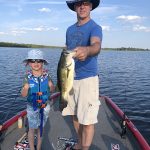 Brett Butler of Kanata out fishing with his son on Mississippi Lake.