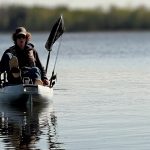 Logan Muzak of Dundas out fishing first thing in the morning in Mountsberg Conservation Area.
