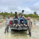 Nicholas Janssen of Port Severn enjoyed an opening morning goose hunt with his dog, Goose, and friend, Cole MacDonald in Phelpston.
